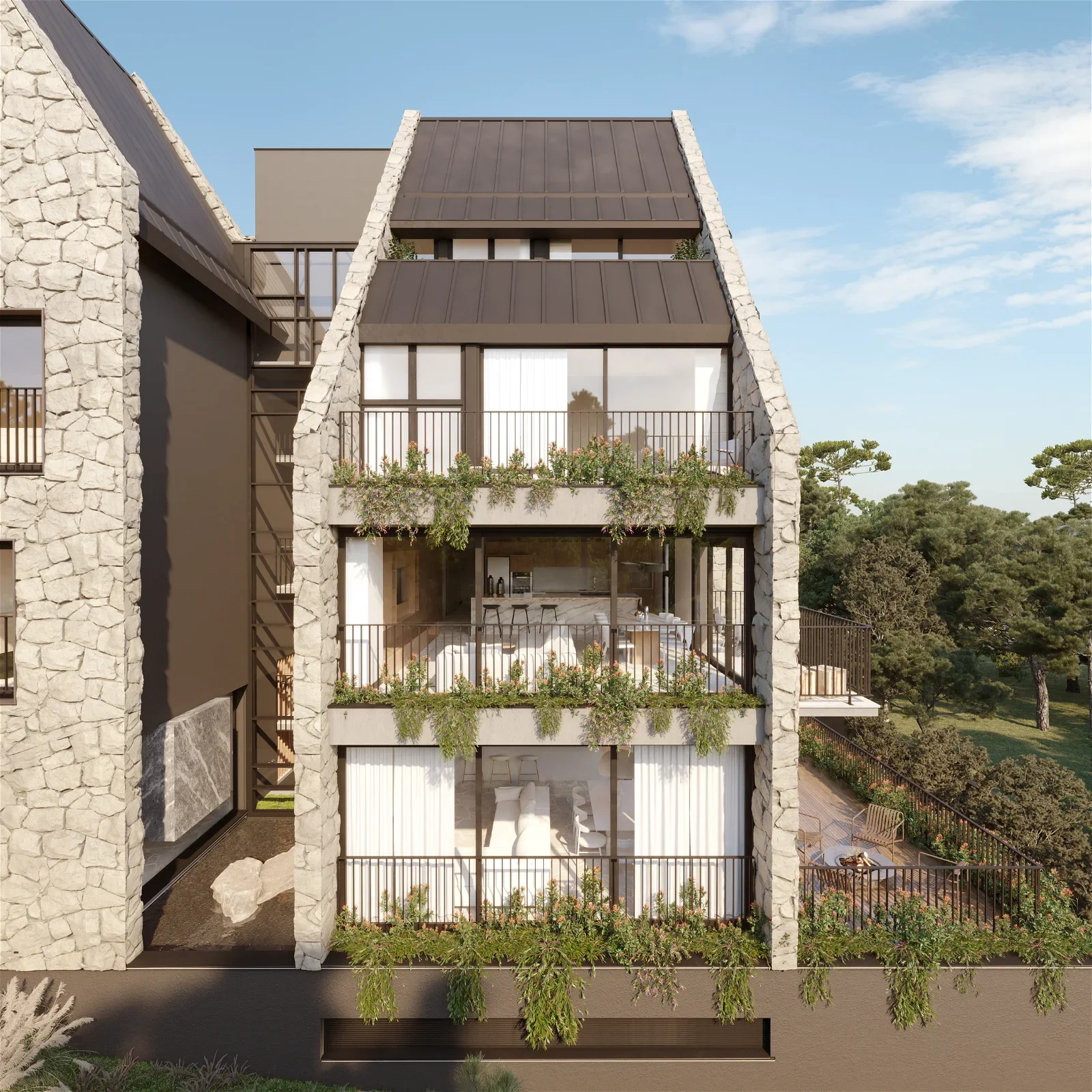 APARTAMENTOS NO GORJEIO / localizado em Gramado
